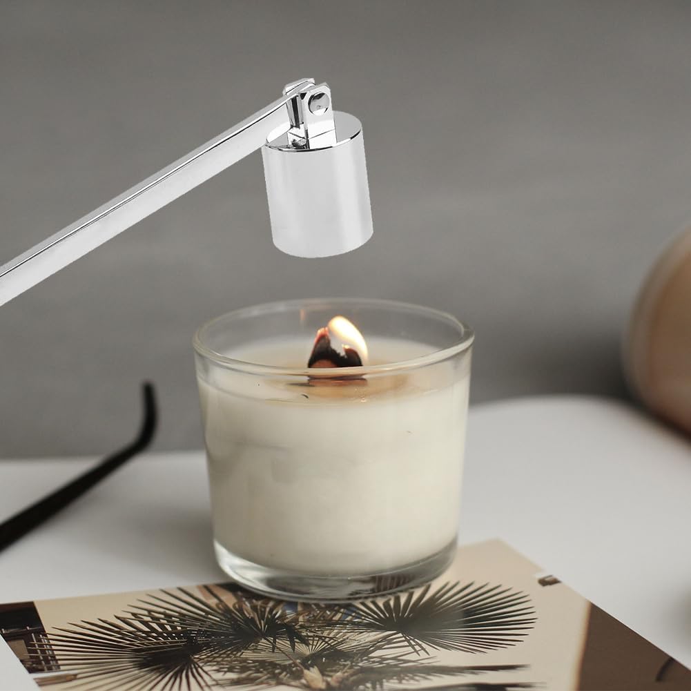 Éteignoir à Bougie Élégant Doré En Acier Inoxydable - Long Manche 21cm, Tête Pivotante Et Boîte Cadeau - Idéal Pour Cadeaux