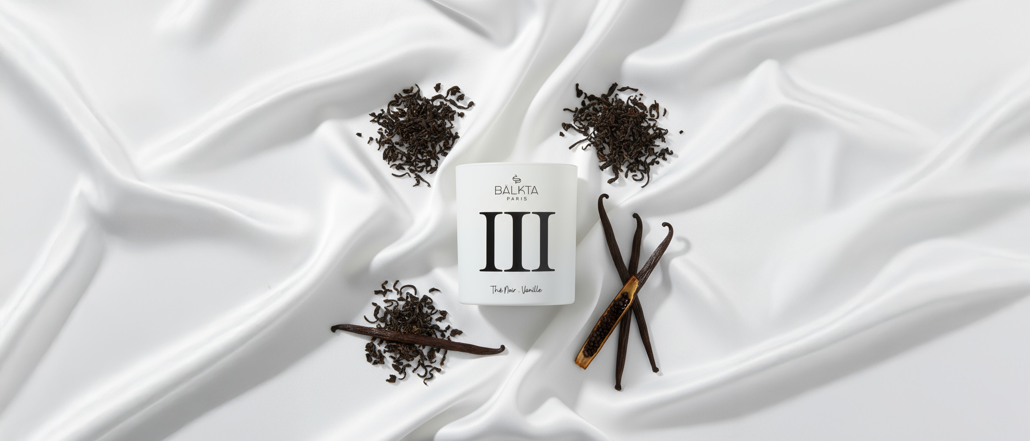 Bougie parfumée thé noir et vanille Bälkta Paris