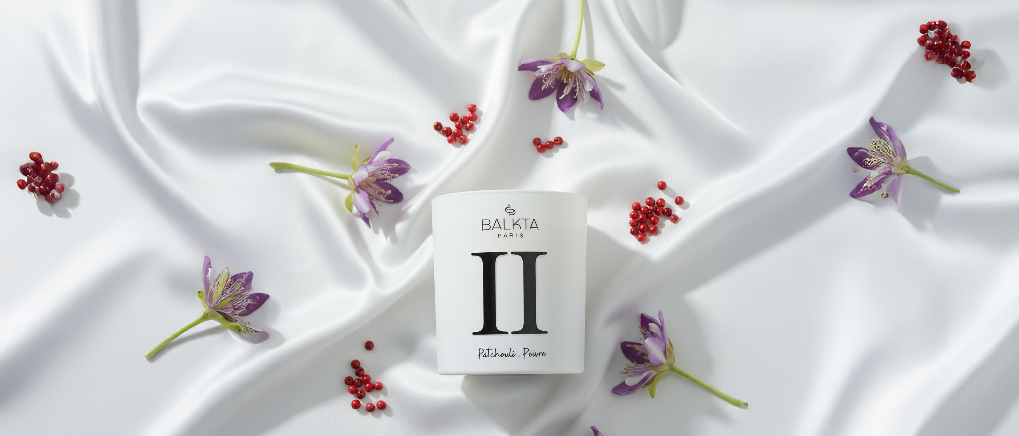 Bougie parfumée patchouli poivre Bälkta Paris