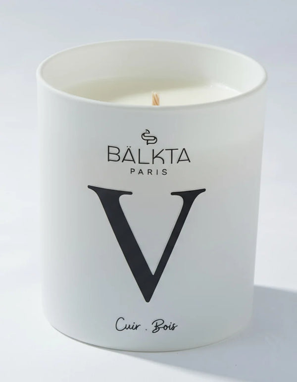Bougie parfumée Bälkta Paris parfum Cuir et Bois