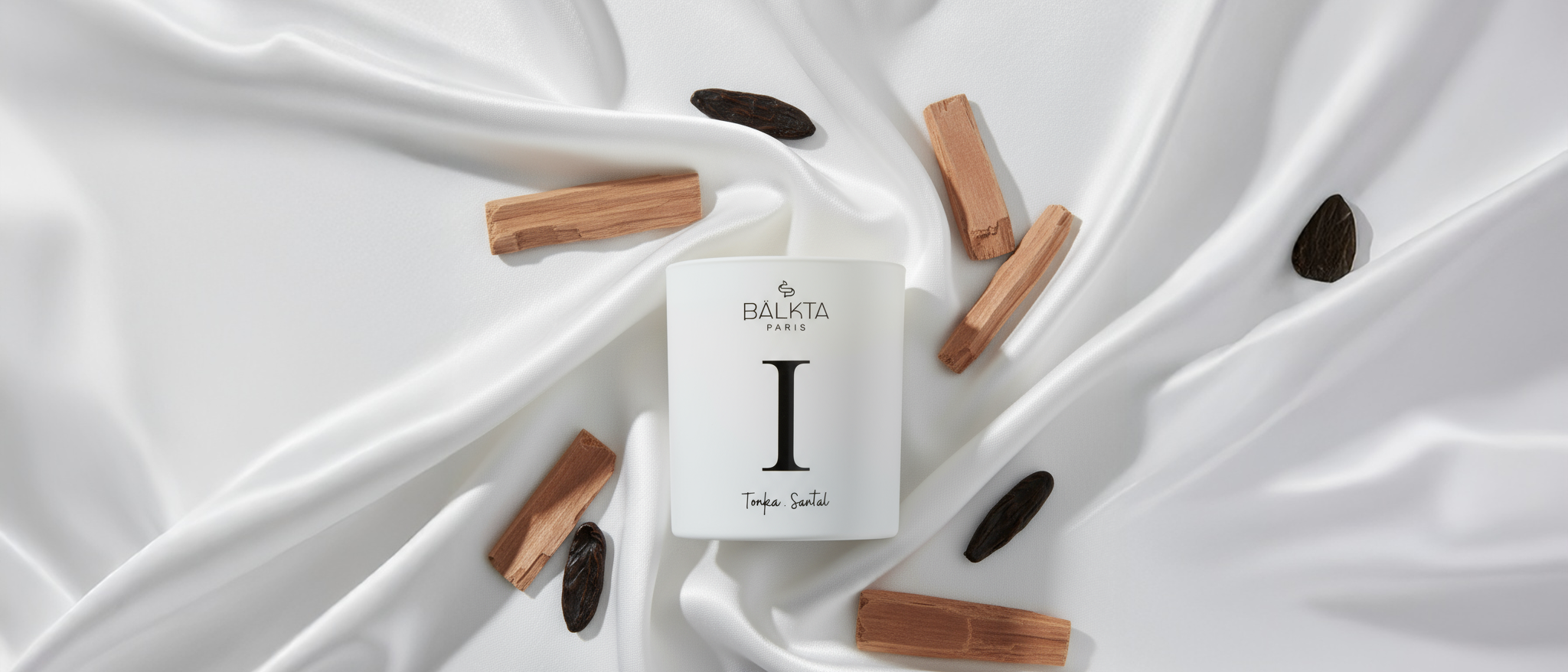Bougie parfumée tonka santal Bälkta Paris
